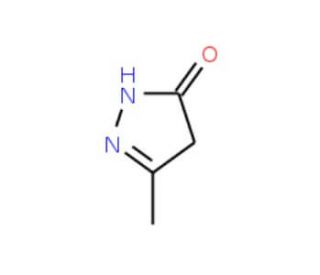3-Methyl-5-pyrazolone (CAS 108-26-9) - chemical structure image