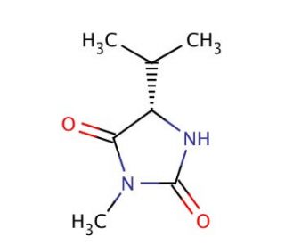 3-Methyl-5-(S)-isopropyl Hydantoin (CAS 71921-91-0) - chemical structure image