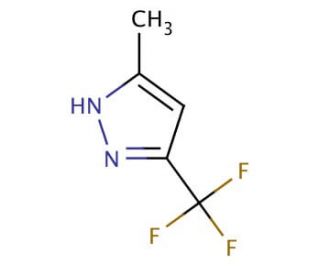 3-Methyl-5-(trifluoromethyl)pyrazole (CAS 10010-93-2) - chemical structure image