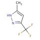 3-Methyl-5-(trifluoromethyl)pyrazole (CAS 10010-93-2) - chemical structure image