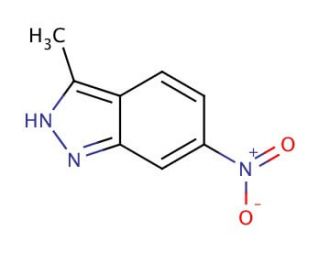 3-Methyl-6-nitro-1H-indazole (CAS 6494-19-5) - chemical structure image