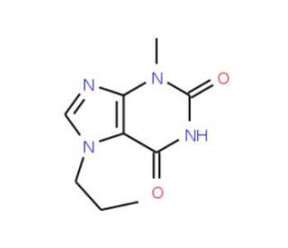 3-Methyl-7-propylxanthine (CAS 55242-64-3) - chemical structure image