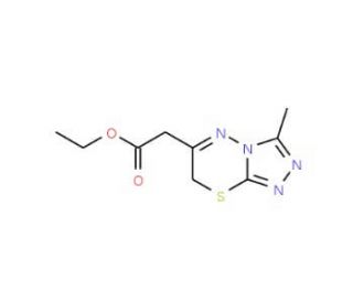 (3-Methyl-7H-[1,2,4]triazolo[3,4-b][1,3,4]thiadiazin-6-yl)-acetic acid ethyl ester - chemical structure image