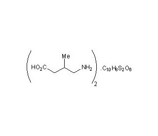 3-Methyl-GABA (CAS 71424-95-8) - chemical structure image