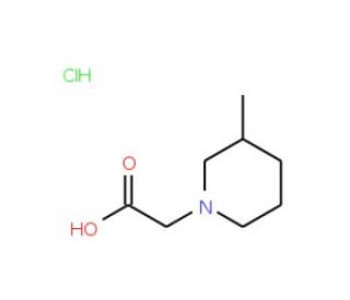 (3-Methyl-piperidin-1-yl)-acetic acid hydrochloride - chemical structure image