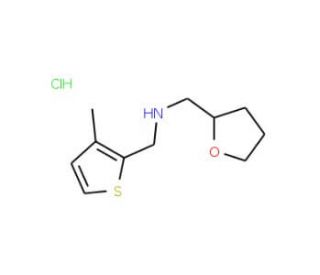 (3-Methyl-thiophen-2-ylmethyl)-(tetrahydro-furan-2-ylmethyl)-amine hydrochloride - chemical structure image