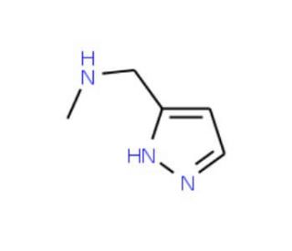 3-Methylaminomethyl-2H-pyrazole (CAS 676491-02-4) - chemical structure image