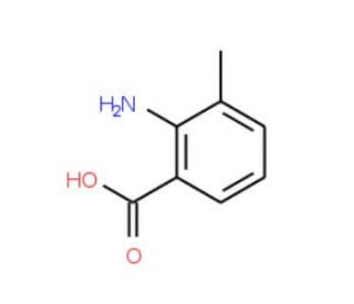 3-methylanthranilic acid (CAS 4389-45-1) - chemical structure image