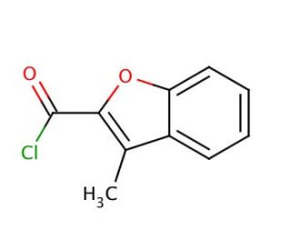 3-Methylbenzofuran-2-carbonyl chloride (CAS 2256-86-2) - chemical structure image