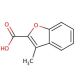 3-Methylbenzofuran-2-carboxylic acid (CAS 24673-56-1) - chemical structure image