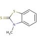 3-Methylbenzothiazole-2-thione (CAS 2254-94-6) - chemical structure image