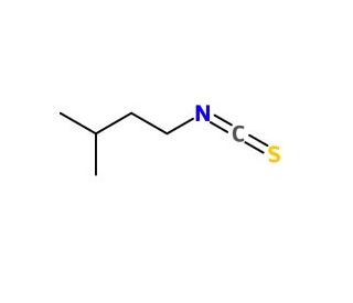3-Methylbutyl isothiocyanate (CAS 628-03-5) - chemical structure image