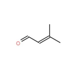 3-Methylcrotonaldehyde (CAS 107-86-8) - chemical structure image