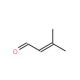 3-Methylcrotonaldehyde (CAS 107-86-8) - chemical structure image
