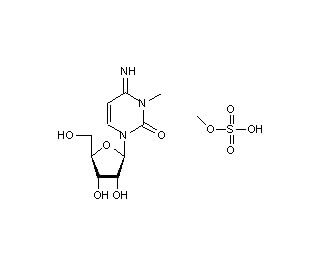 3-Methylcytidine methosulfate (CAS 21028-20-6) - chemical structure image