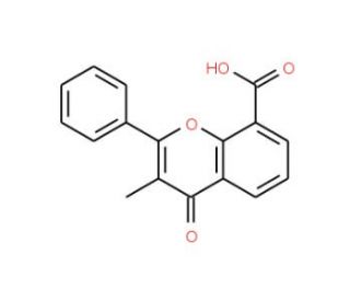 3-Methylflavone-8-carboxylic Acid (CAS 3468-01-7) - chemical structure image
