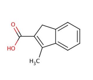 3-Methylindene-2-carboxylic acid (CAS 34225-81-5) - chemical structure image