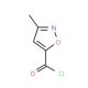 3-Methylisoxazole-5-carbonyl chloride (CAS 49783-72-4) - chemical structure image