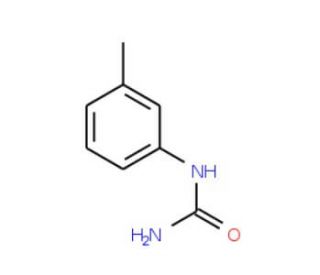 3-Methylphenylurea (CAS 63-99-0) - chemical structure image
