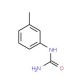3-Methylphenylurea (CAS 63-99-0) - chemical structure image