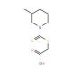 {[(3-methylpiperidin-1-yl)carbonothioyl]thio}acetic acid (CAS 6499-11-2) - chemical structure image