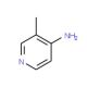 3-Methylpyridin-4-amine (CAS 1990-90-5) - chemical structure image