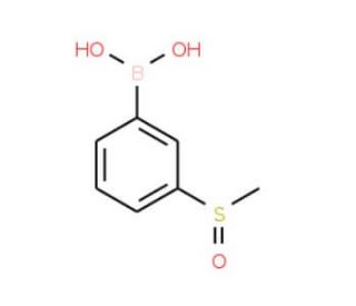 3-Methylsulfinylphenylboronic acid (CAS 1056475-66-1) - chemical structure image