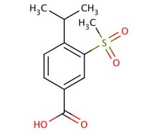 3-Methylsulfonyl-4-isopropylbenzoic acid - chemical structure image