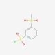 3-(Methylsulfonyl)benzenesulfonyl chloride (CAS 5335-40-0) - chemical structure image