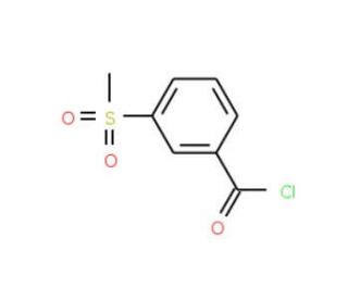 3-(methylsulfonyl)benzoyl chloride (CAS 54857-54-4) - chemical structure image
