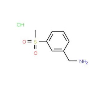 3-(Methylsulfonyl)benzylamine hydrochloride (CAS 855267-50-4) - chemical structure image