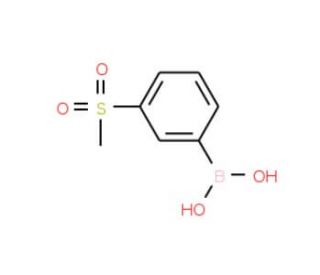 3-(Methylsulfonyl)phenylboronic acid (CAS 373384-18-0) - chemical structure image