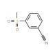 3-(Methylsulphonyl)benzonitrile (CAS 22821-75-6) - chemical structure image