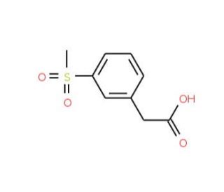 3-(Methylsulphonyl)phenylacetic acid (CAS 1877-64-1) - chemical structure image