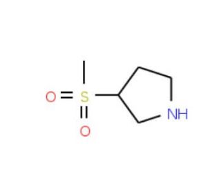 3-(Methylsulphonyl)pyrrolidine (CAS 433980-62-2) - chemical structure image