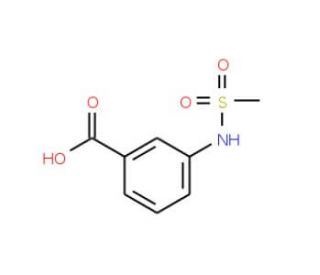 3-(Methylsulphonylamino)benzoic acid (CAS 28547-13-9) - chemical structure image