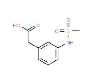 3-(Methylsulphonylamino)phenylacetic acid (CAS 407640-21-5) - chemical structure image