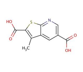3-methylthieno[2,3-b]pyridine-2,5-dicarboxylic acid - chemical structure image