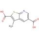 3-methylthieno[2,3-b]pyridine-2,5-dicarboxylic acid - chemical structure image