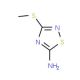 3-(methylthio)-1,2,4-thiadiazol-5-amine (CAS 6913-13-9) - chemical structure image