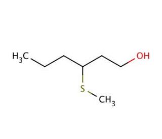 3-(Methylthio)-1-hexanol (CAS 51755-66-9) - chemical structure image
