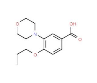 3-Morpholin-4-yl-4-propoxy-benzoic acid - chemical structure image