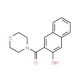 3-(morpholin-4-ylcarbonyl)-2-naphthol (CAS 3692-67-9) - chemical structure image