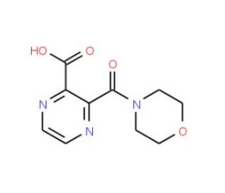 3-(morpholin-4-ylcarbonyl)pyrazine-2-carboxylic acid - chemical structure image