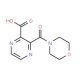 3-(morpholin-4-ylcarbonyl)pyrazine-2-carboxylic acid - chemical structure image