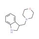 3-Morpholin-4-ylmethyl-2,3-dihydro-1H-indole - chemical structure image