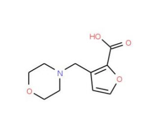 3-(morpholin-4-ylmethyl)furan-2-carboxylic acid (CAS 865471-47-2) - chemical structure image