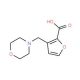3-(morpholin-4-ylmethyl)furan-2-carboxylic acid (CAS 865471-47-2) - chemical structure image