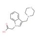 (3-Morpholin-4-ylmethyl-indol-1-yl)-acetic acid - chemical structure image