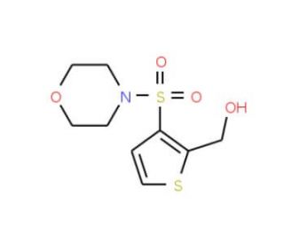 [3-(Morpholin-4-ylsulfonyl)thien-2-yl]methanol - chemical structure image
